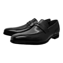 Giày Lười Nam Madras Modello Leather Shoes 4063BLA Màu Đen Size 40
