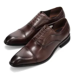 Giày Tây Nam Madras Modello Leather Shoes VC1505 Màu Nâu Đậm Size 40