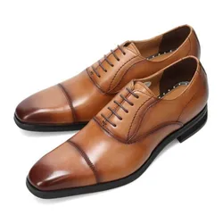Giày Tây Nam Madras Modello Shoes DM1511A Màu Nâu Size 40