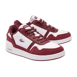 Giày Thể Thao Nam Lacoste T-Clip 2232 Màu Trắng/Đỏ Size 39.5