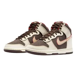 Giày Thể Thao Nam Nike Dunk High Retro SE FB8892-200 Màu Nâu Trắng Size 40.5