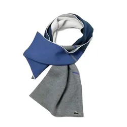 Khăn Quàng Cổ Lacoste Cotton Blend Jacquard Scarf-Red Màu Xanh Xám