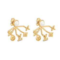 Khuyên Tai Nữ Louis Vuitton LV Cruiser Earrings M00601 Màu Vàng