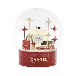 Mô Hình Quả Cầu Chanel Beauté Red VIP Snow Globe Màu Đỏ