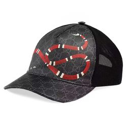 Mũ Gucci Kingsnake Baseball Print Hat 426887 4HB10 1060 Màu Đen Size S