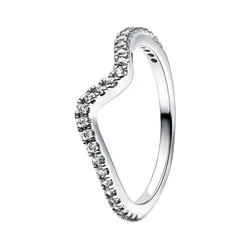 Nhẫn Nữ Pandora Sparkling Wave Ring 192539C01 Màu Bạc