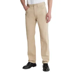 Quần Dài Nam Calvin Klein CK Straight Fit Signature 5-Pocket Chino Pants 40LP622 231 Màu Be Size 29