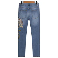 Quần Jean Nam Dolce & Gabbana D&G GYC4LDG8BN5S9001 Màu Xanh Họa Tiết Size 48