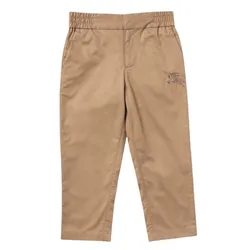 Quần Kaki Burberry Beige With Logo Embroidered 8068402 Màu Be