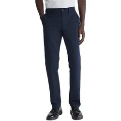 Quần Kaki Nam Calvin Klein CK Solid Slim Fit Trousers Casual 40VP650 - 021 Màu Xanh Navy Size 29