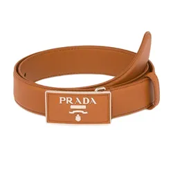 Thắt Lưng Nữ Prada Logo Buckle Brown 3cm Màu Nâu Size 75