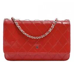 Túi Đeo Chéo Nữ Chanel Woc Wallet On Chain Red Lambskin Màu Đỏ