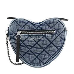 Túi Đeo Chéo Nữ Charles & Keith CNK Denim Quilted Chain-Handle Bag 80151353-1 Màu Xanh Denim