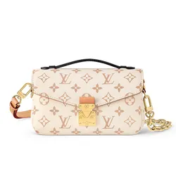 Túi Đeo Chéo Nữ Louis Vuitton LV Pochette Métis East West M46914 Màu Kem