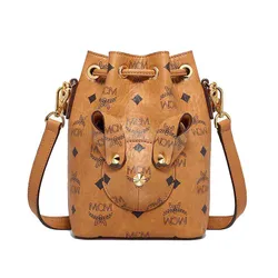 Túi Đeo Chéo Nữ MCM Park RMWDBSXL02C001abbit Bucket Bag in Visetos Màu Nâu