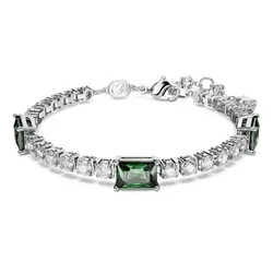 Vòng Đeo Tay Nữ Swarovski Matrix Tennis Bracelet 5666422 Màu Bạc Phối Xanh