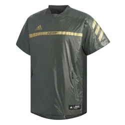 Áo Khoác Gió Nam Adidas Baseball 5T Padded Practice Short Sleeve Jacket Màu Xanh Rêu Size M