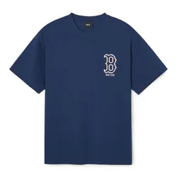 Áo Phông MLB Logo Mega Boston Red Sox 3ATSB0343-43NYS Màu Xanh Navy