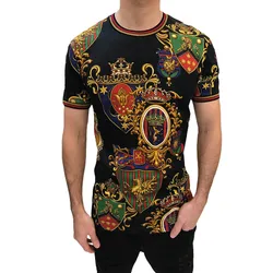 Áo Phông Nam Dolce & Gabbana D&G G8KC0T Tshirt Phối Màu Size 44