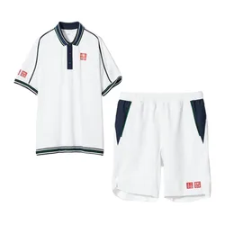 Bộ Thể Thao Nam Uniqlo Tennis Nishikori 2024 Màu Trắng