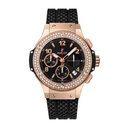 Đồng Hồ Nam Hublot Bigbang King Gold Pave Diamond Orginal 41mm Đen/Vàng Hồng