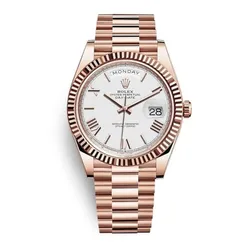 Đồng Hồ Nam Rolex Day-Date 40mm Rose Gold White Dial 40mm 228235 Màu Vàng Hồng