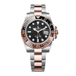 Đồng Hồ Nam Rolex GMT Master II 126711 Root Beer Màu Bạc/Vàng Hồng