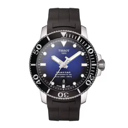 Đồng Hồ Nam Tissot Seastar 1000 Automatic Blue Dial Men's Watch T1204071704100 Màu Đen Xanh