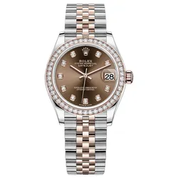 Đồng Hồ Nữ Rolex DateJust 278381RBR Chocolate Màu Nâu Bạc