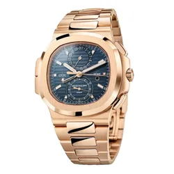 Đồng Hồ Patek Philippe Nautilus 5990/1R Màu Vàng Hồng Phối Xanh