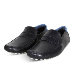 Giày Lười Nam Lacoste Concours 123 1 CMA Men’s Leather Loafers 745CMA0032J18 Màu Xanh Đen Size 40.5