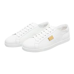 Giày Sneaker Nam Dolce & Gabbana D&G Saint Tropez Plaque White CS1735 AN990 80002 Màu Trắng Size 6
