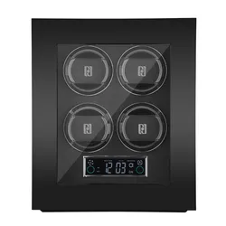 Hộp Xoay Đồng Hồ Paul Design Gentlemen 4 (Fingerprint) Màu Đen