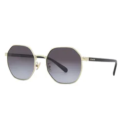 Kính Mát Coach Grey Gradient Oval Ladies Sunglasses HC7147 90058G 56 Màu Xám