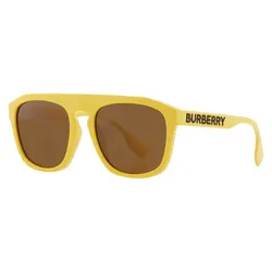 Kính Mát Nam Burberry Wren Brown Browline Men's Sunglasses BE4396U 407073 57 Màu Vàng