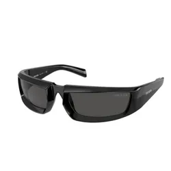 Kính Mát Nam Prada Wrap Men's Sunglasses PR 25YS 1AB5S0 63 Màu Xám Đen