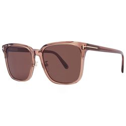 Kính Mát Nam Tom Ford Brown Square Men's Sunglasses FT0891-K 45E 59 Màu Nâu