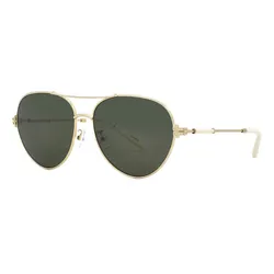 Kính Mát Nam Tory Burch Dark Green Pilot Men's Sunglasses TY6098 335171 58 Màu Xanh Green