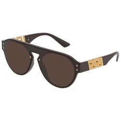Kính Mát Nam Versace Dark Brown Pilot Men's Sunglasses VE4420 535673 44 Màu Nâu Đen