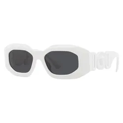 Kính Mát Nam Versace Dark Grey Irregular Men's Sunglasses VE4425U 543887 54 Màu Trắng