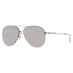 Kính Mát Nữ Michael Kors MK East Side Light Grey Mirrored Silver Pilot Ladies Sunglasses MK1135B 18896G 59 Màu Xám