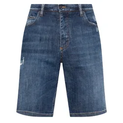 Quần Short Nam Dolce & Gabbana D&G Jean Light Blue With Black Tag GWNXAD G8GW9 S9001 Màu Xanh Size 44