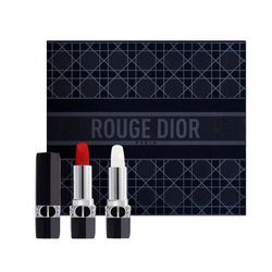 Set Son Dior Rouge Dior Duo Collection Set Màu 999 Velvet + Satin 000 Lip Balm ( 2 x 3.5g)