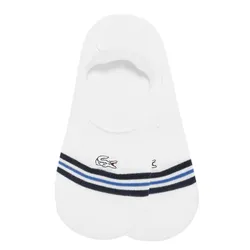 Tất Nam Lacoste Men's Color Block Socks RA682E-53G 001 Màu Trắng Phối Kẻ Xanh Dương