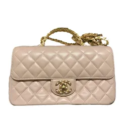 Túi Đeo Chéo Nữ Chanel Mini Handle Bag Màu Hồng Nhạt