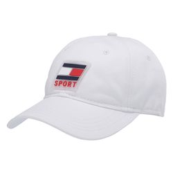 Mũ Tommy Hilfiger Rubber Logo Branding Hat Sports Baseball Cap 6950890 Màu Trắng