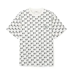 Áo Phông MLB Overfit New York Yankees 3ATSM0843-50CRS Tshirt Màu Kem Size M