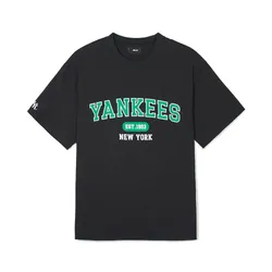 Áo Phông MLB Overfit Varsity New York Yankees 3ATSV0243-50BKS Tshirt Màu Đen