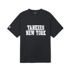 Áo Phông MLB Tshrit Overfit Varsity New York Yankees 3ATSV0643-50BKS Màu Đen