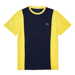Áo Phông Nam Lacoste Men's Sport Breathable Resistant Bicolor T-shirt TH6928-00 Màu Xanh Navy Size 2
